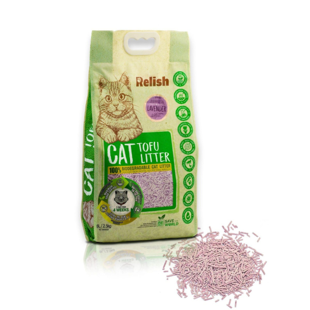 Котешка тоалетна Relish Cat Лавандула 6L main product photo