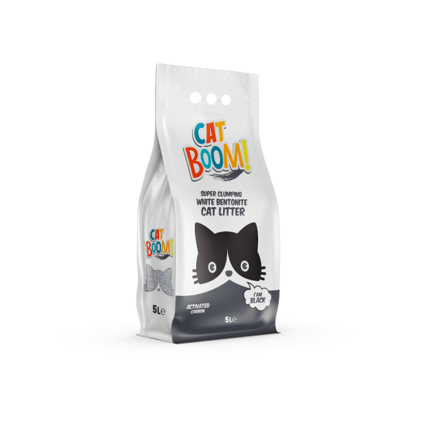 Cat Boom бял бентонит 5 л активен въглен main product photo