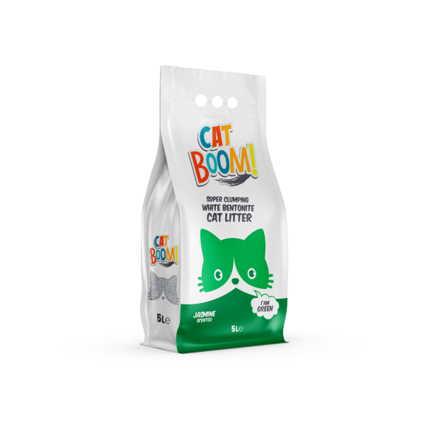 Cat Boom бял бентонит 5 л жасмин main product photo