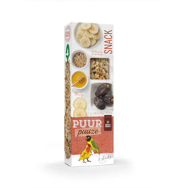 PUUR 2 броя крекери за неразделки с фурми, мед, банани и сусам 60 гр. main product photo