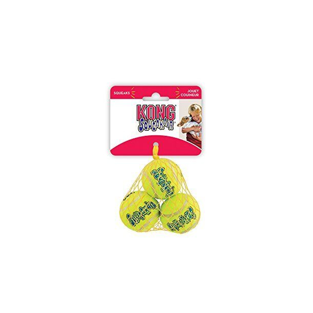 Kong extra small air squeaker tennis balls main product photo
