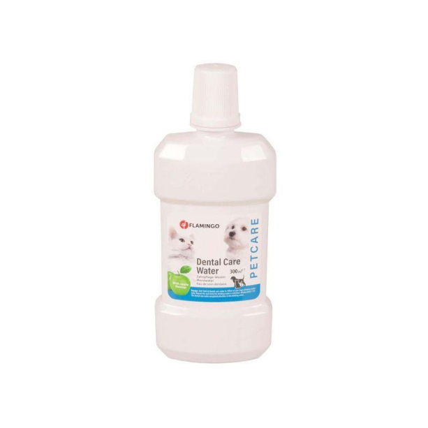 Flamingo вода за уста за кучета и котки с аромат на зелена ябълка 300 мл main product photo