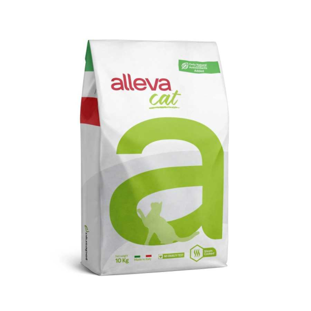 Храна за котки alleva holistic (adult cat) с пилешко и патешко и влакнини от захарна тръстика , 10кг main product photo