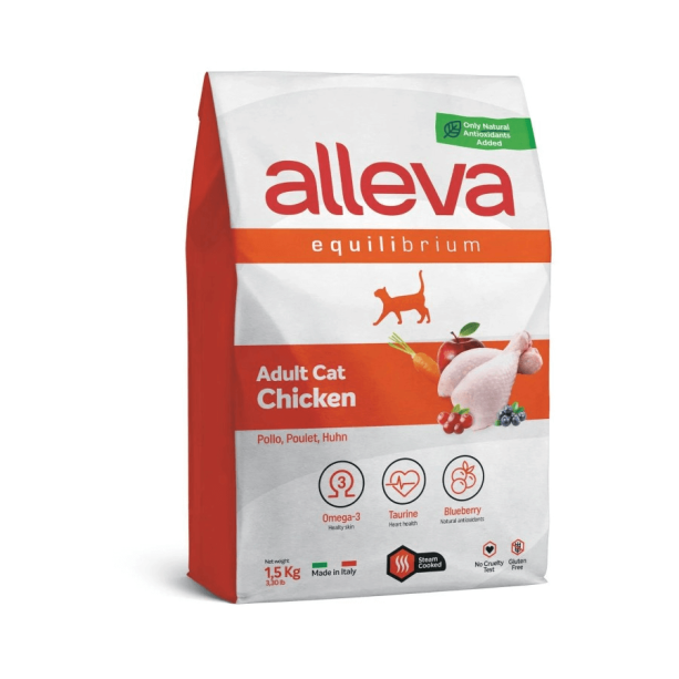 Храна за котки alleva equilibrium (adult cat) с пилешко, 1.5кг. main product photo