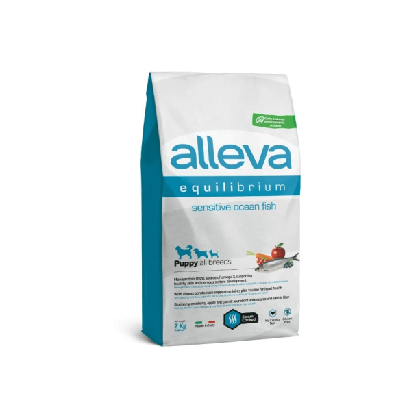 Храна за кучета alleva equilibrium sensitive puppy all breeds с океанска риба 2 кг. main product photo