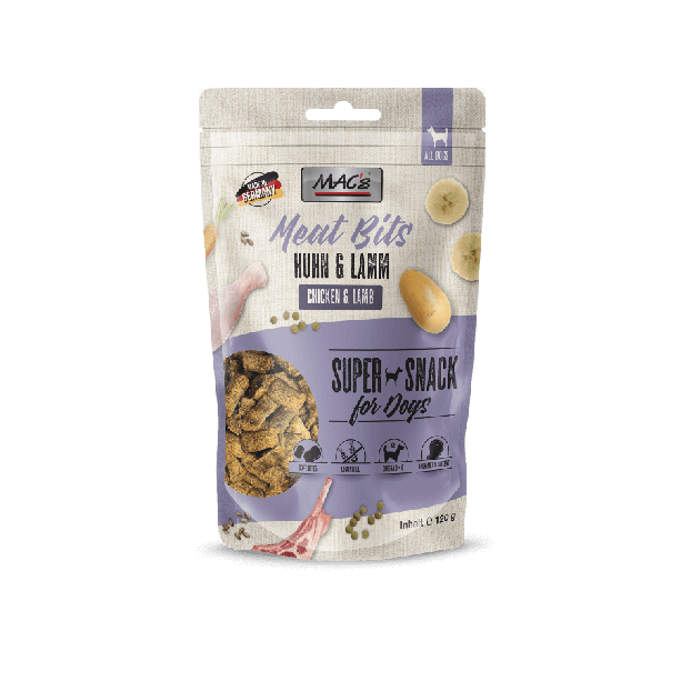 MAC'S DOG MEAT BITS лакомство за куче - меки хапки, Пиле и Агне, 120г main product photo