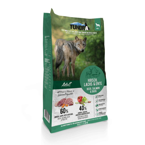 TUNDRA DOG ADULT - за кучета в зряла възраст, Елен, Сьомга и Патица, 3.18кг main product photo