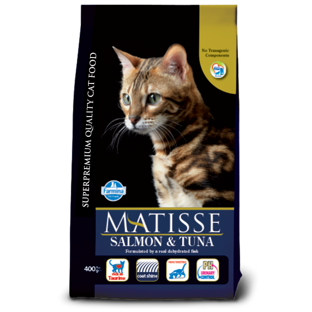 МАТISSE SALMON&TUNA 32/11 - Пълноценна и балансирана храна за котки над 1г. с капризен апетит 10кг. main product photo