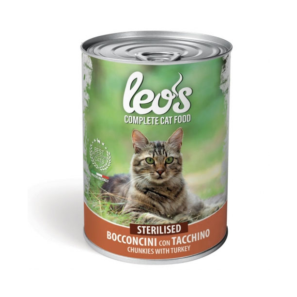 LEO’S Sterilised Turkey – за кастрирани котки с пуешко, консерва 415гр. main product photo