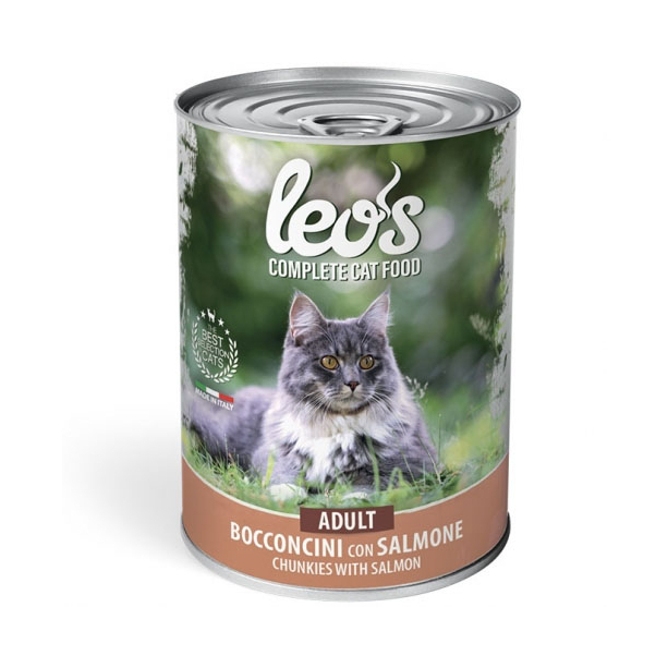 LEO’S Adult Salmon – за котки в зряла възраст със сьомга, консерва 415 г main product photo