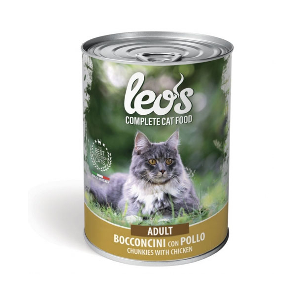 LEO’S Adult with Chicken - за котки в зряла възраст с пилешко, консерва 415гр. main product photo