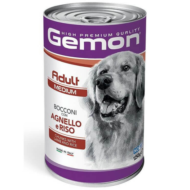 GEMON Adult lamb&rice– за кучета в зряла възраст с агнешко и ориз, консерва 1.25кг. main product photo
