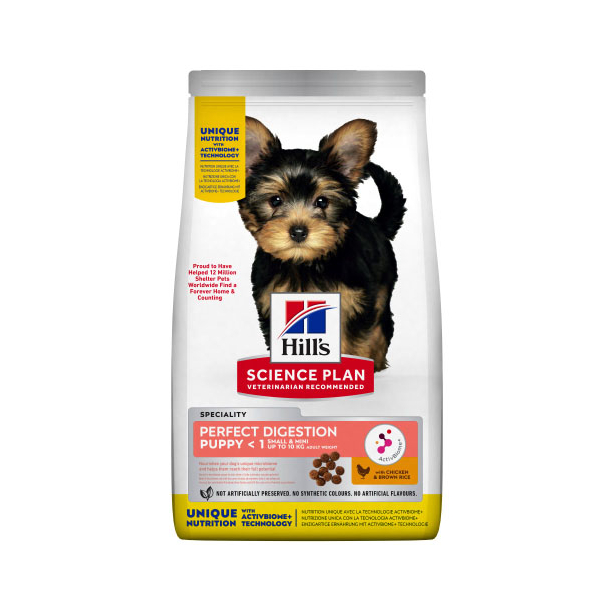 Hill's SP Dog Puppy Perfect Digestion Small&Mini - за кученца от мини породи до 1г., 6кг main product photo