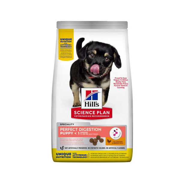 Hill's SP Dog Puppy Perfect Digestion Medium - за кученца от средни породи до 1г., 12кг main product photo
