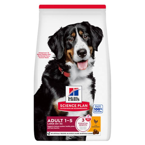 Hill's SP Canine Adult Large Breed Chicken - за кучета над 25 кг на възраст от 1 до 5 г., Пиле, 18кг main product photo