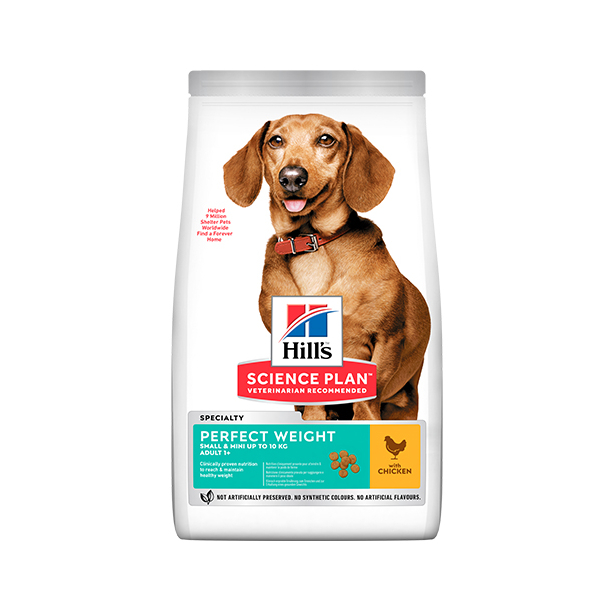 Hill's SP Canine Perfect Weight Small&Mini – за баланс на теглото при кучета до 10кг над 1г., 6кг main product photo