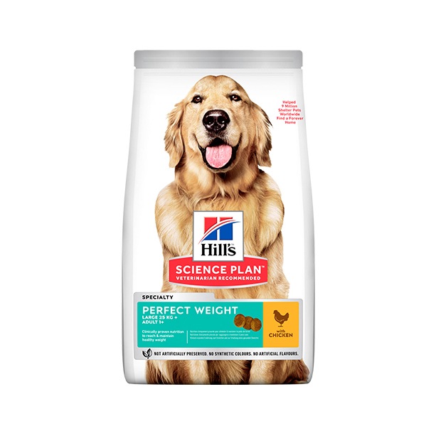 Hill's SP Canine Perfect Weight Large Breed – за баланс на теглото при кучета над 25кг над 1г., 12кг main product photo