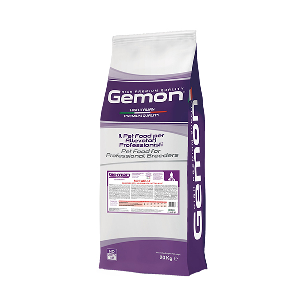 GEMON Mini Adult Salmon&Rice - за кучета в зряла възраст от дребни породи със сьомга и ориз, 20кг. main product photo