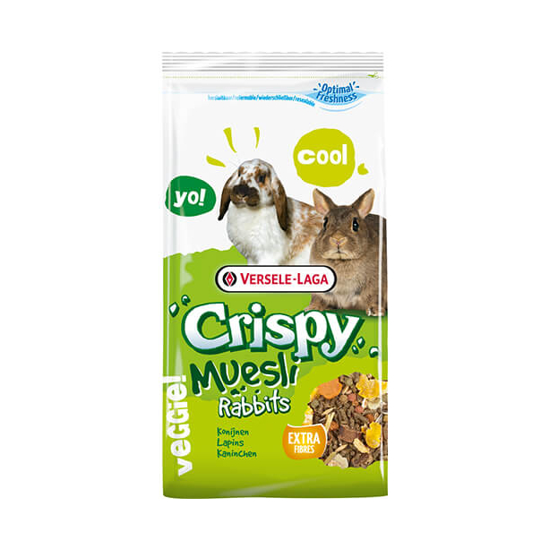 Versele Laga Crispy Muesli - Rabbits (Cuni Crispy) - пълноценна храна за декоративни зайци, 1kg main product photo