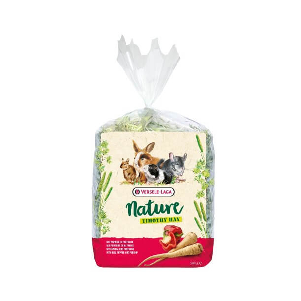 Versele Laga Timothy Hay bell pepper & parsnip-сено Тимоти, обогатено с чушка и пащърнак, 500g main product photo