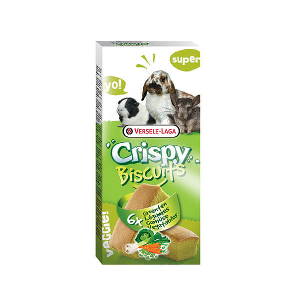 Versele Laga Crispy Biscuit Small Animals Vegetables - кексчета за гризачи със зеленчуци и яйца, 70g main product photo