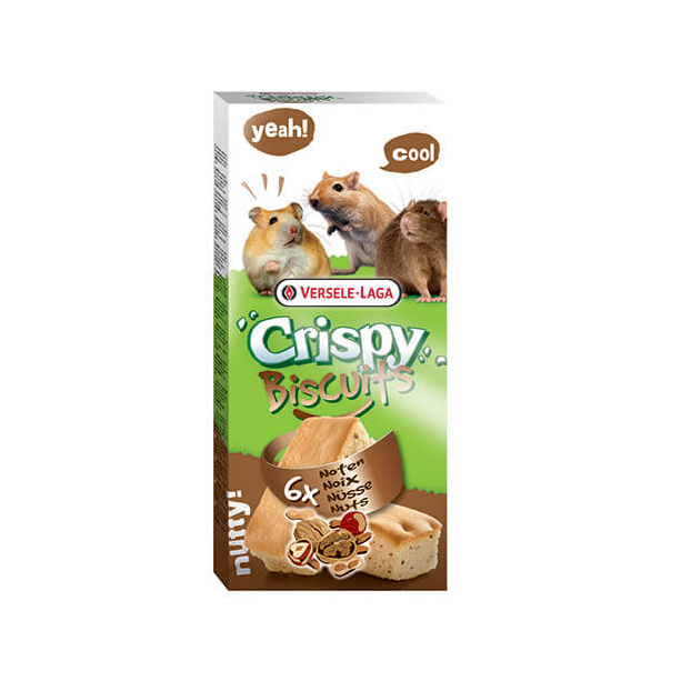 Versele Laga Crispy Biscuit Small Animals Nuts - кексчета за гризачи с ядки и яйца 6 бр. 70g main product photo