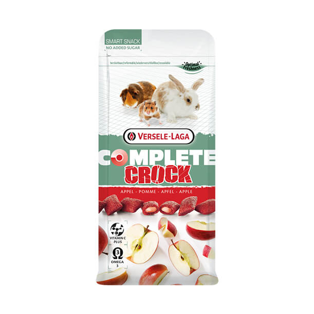 Versele Laga Crock Complete Apple 50g - бисквитки с пълнеж с вкус на ябълка, гризачи 50g main product photo