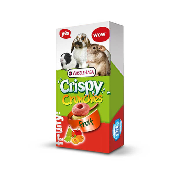 Versele Laga Crispy Crunchies Fruit - хапки с плодове за зайци, чинчили, хамстери и други, 75g main product photo