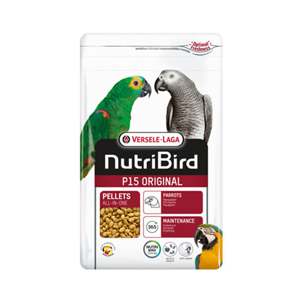 Versele Laga NUTRIBIRD Р15 Original - пълноценна екструдирана храна за големи папагали 1kg main product photo