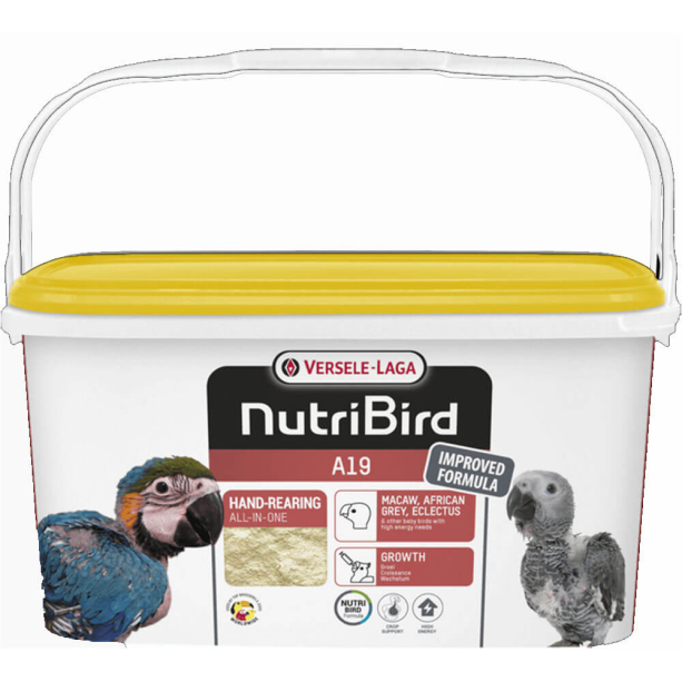 Versele Laga NUTRIBIRD A19 for birds - за ръчно хранене на големи папагали 3kg main product photo