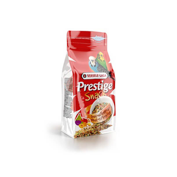 Versele Laga Prestige Snack Budgies - допълваща храна за вълнисти папагали с плодове и яйца, 125g main product photo