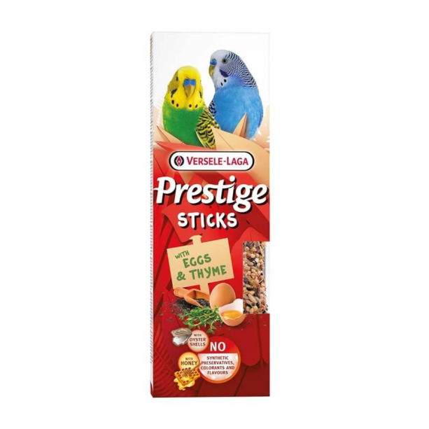 Versele Laga Sticks Budgies Eggs&Thyme - 2бр. стик за вълнисти папагали, Яйца и Мащерка, 60г main product photo