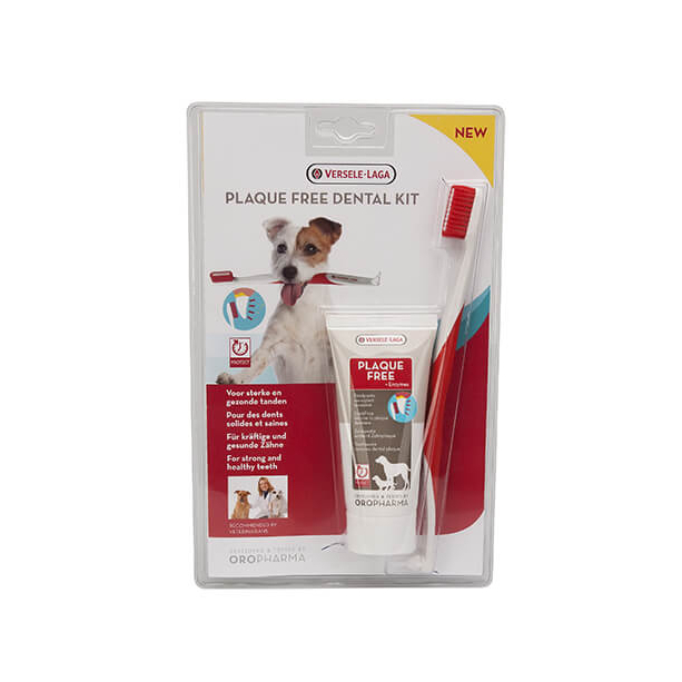 Versele Laga Dental Care Kit toothpaste + toothbrush - комплект четка и паста за зъби, куче 100g main product photo