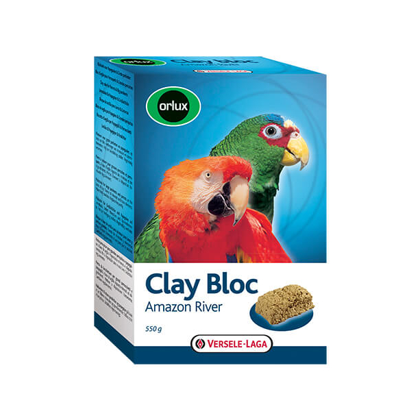 Versele Laga Clay Bloc Amazon River - глинен блок за средни и големи папагали 550g main product photo