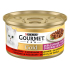 Purina Gourmet Gold за котки в зряла възраст, Двойно удоволствие, Говеждо и Пиле, Мокра храна, 85g