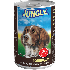 JUNGLE DOG - хапки в сос за израснали кучета с Говеждо, консерва 1.240 кг