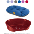 FERPLAST SIESTA DELUXE 8 - пластмасово легло с дюшек за кучета и котки - бордо 82х59.5x25 см